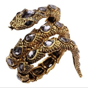 Crystal & Rhinestone Snake Bracelet 🐍 NWOT